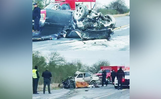 Terrible CARRETERAZO: MUEREN 2 adultos y una NIÑA en Reynosa