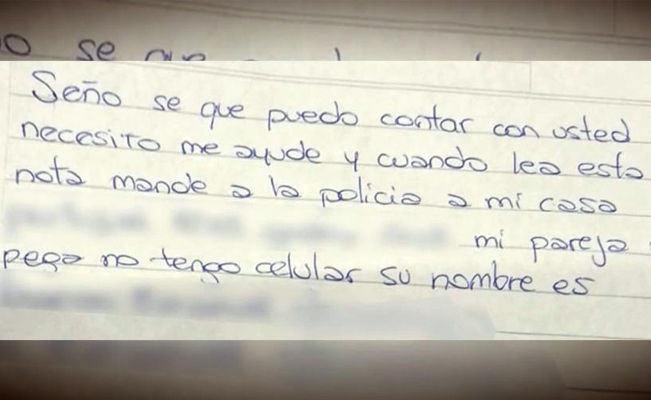 Secuestrada por 4 meses: usa el cuaderno de su hijo para pedir ayuda