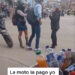 Video. Le compra una moto a su marido y lo cacha llevando a la amante