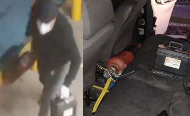 Caen dos sujetos que intentaron explotar un cajero automático en Acolman