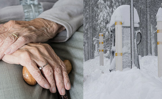 Abuelita muere congelada al quedar atrapada por las fuertes nevadas en California