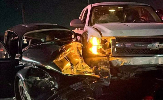 Terrible percance: fuerte choque deja un muerto y 3 lesionados
