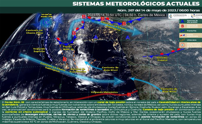 Clima en México: prevén tormentas y lluvias fuertes en la república