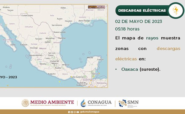 Lluvia y viento: así estará el clima en la república mexicana