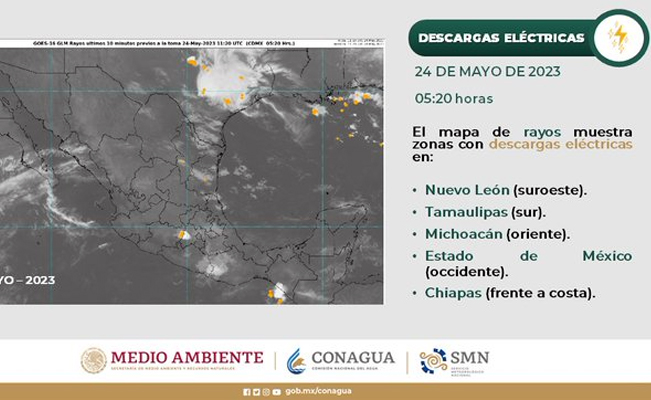 ¡Toma previsiones!: habrá lluvias, rayos y granizo en la república