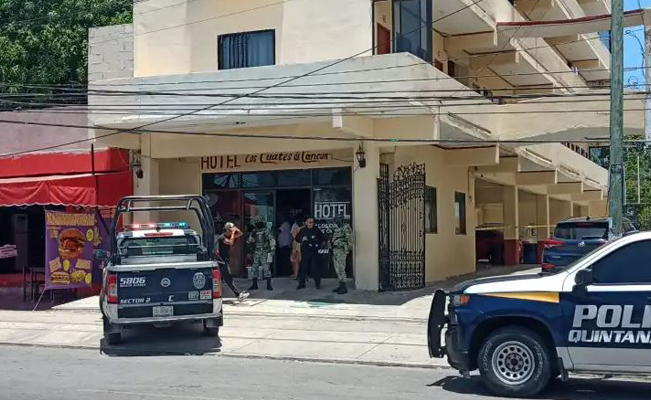 Hallan a dos hombres sin vida en hotel de Cancún